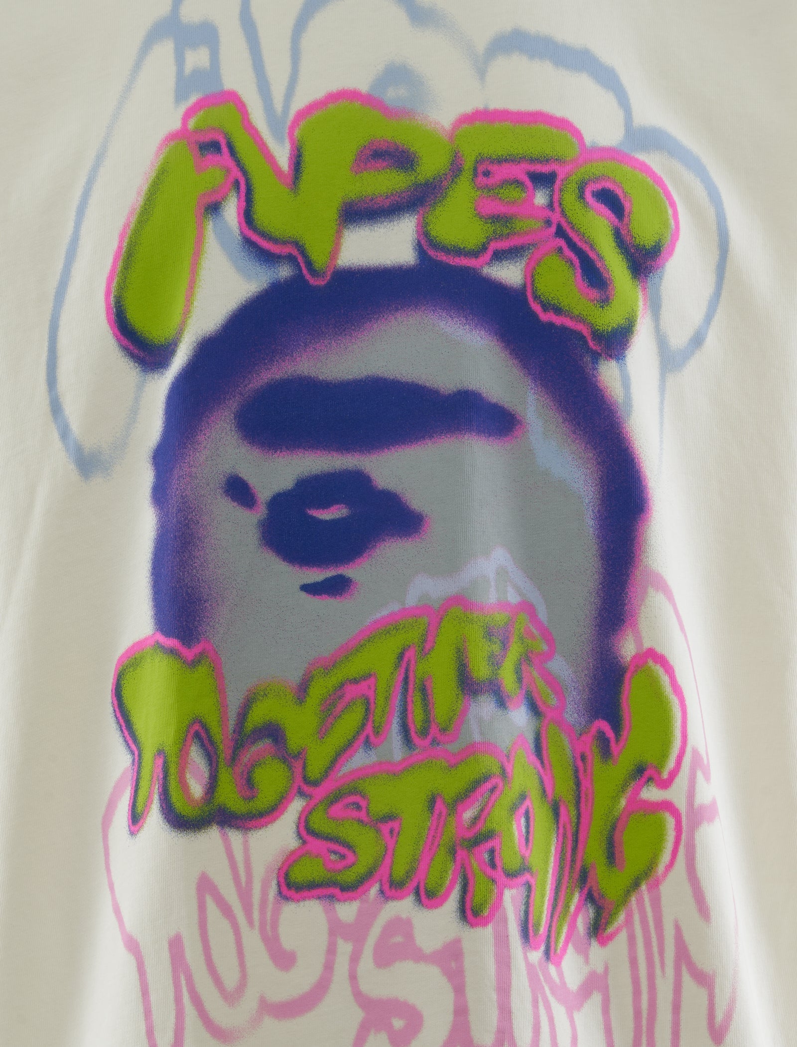 Heavy Washed Logo Tee A bathing ape – Гарантія оригінальності – вид ззаду