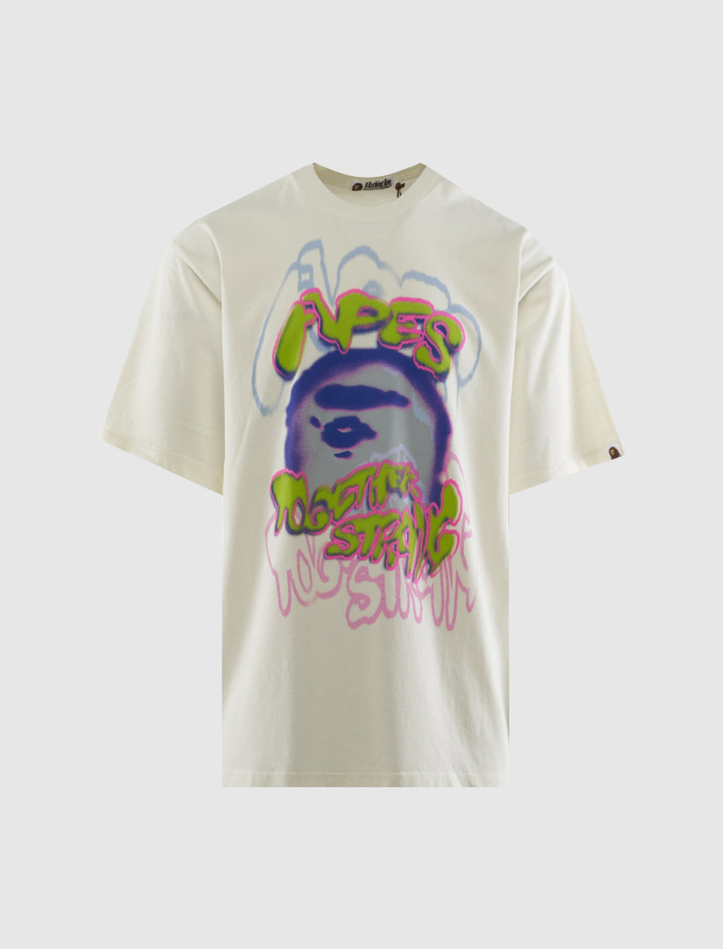 Heavy Washed Logo Tee A bathing ape – Гарантія оригінальності – боковий вид