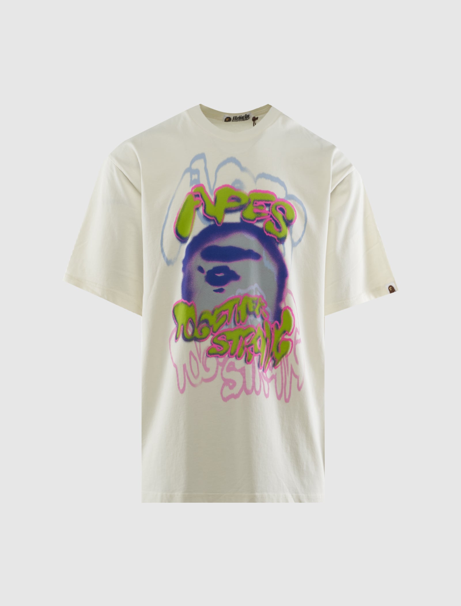 Heavy Washed Logo Tee A bathing ape – Гарантія оригінальності – боковий вид