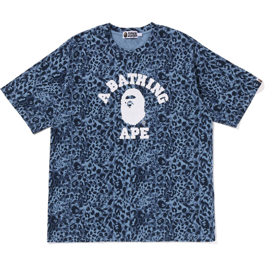 Wild Leopard Pattern College Relaxed Fit Tee Mens A bathing ape – Гарантія оригінальності – боковий вид