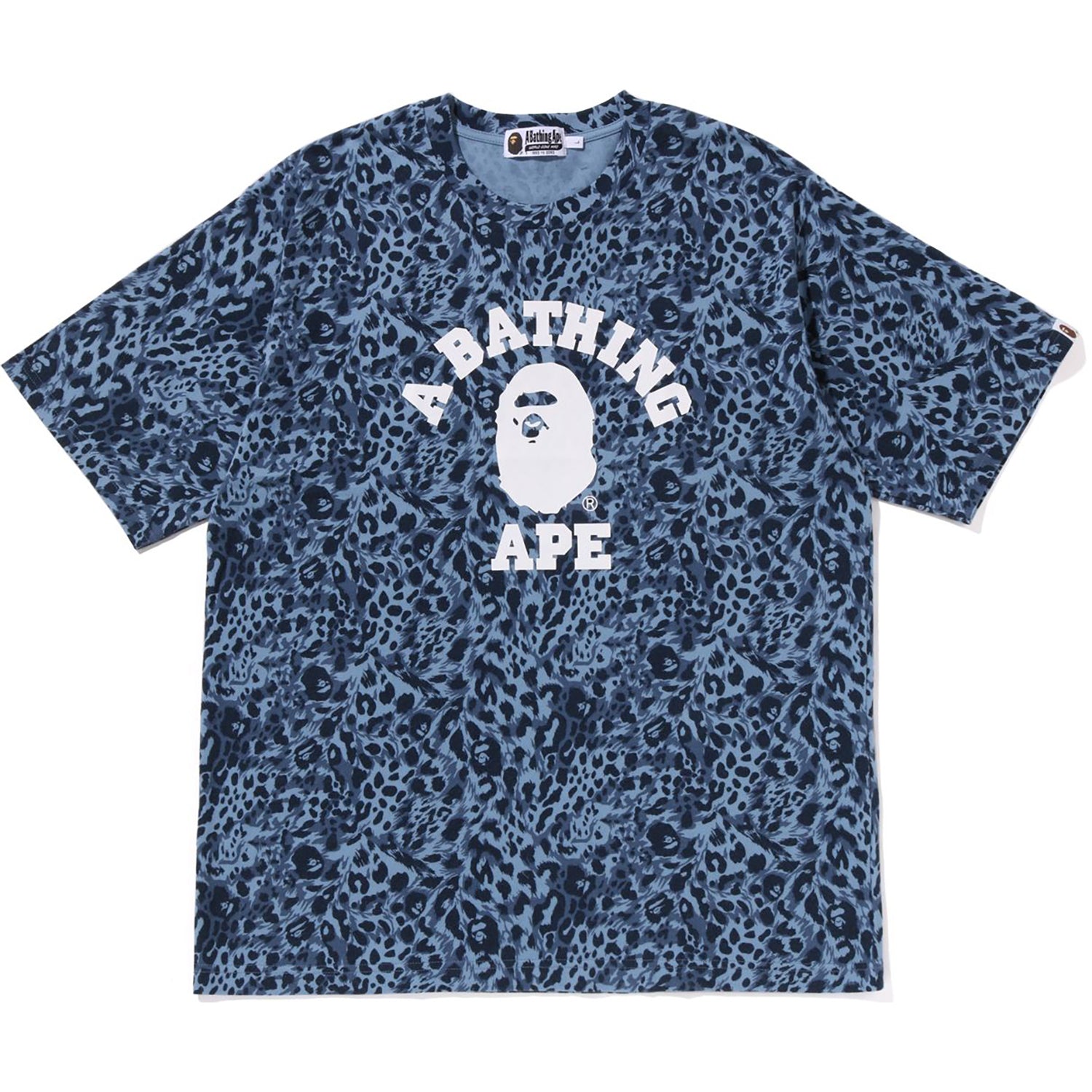 Wild Leopard Pattern College Relaxed Fit Tee Mens A bathing ape – Гарантія оригінальності – боковий вид