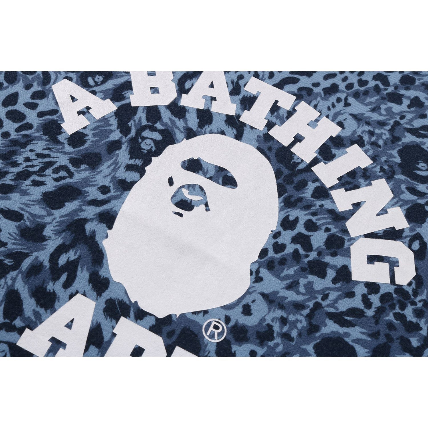 Wild Leopard Pattern College Relaxed Fit Tee Mens A bathing ape – Гарантія оригінальності – детальний вид