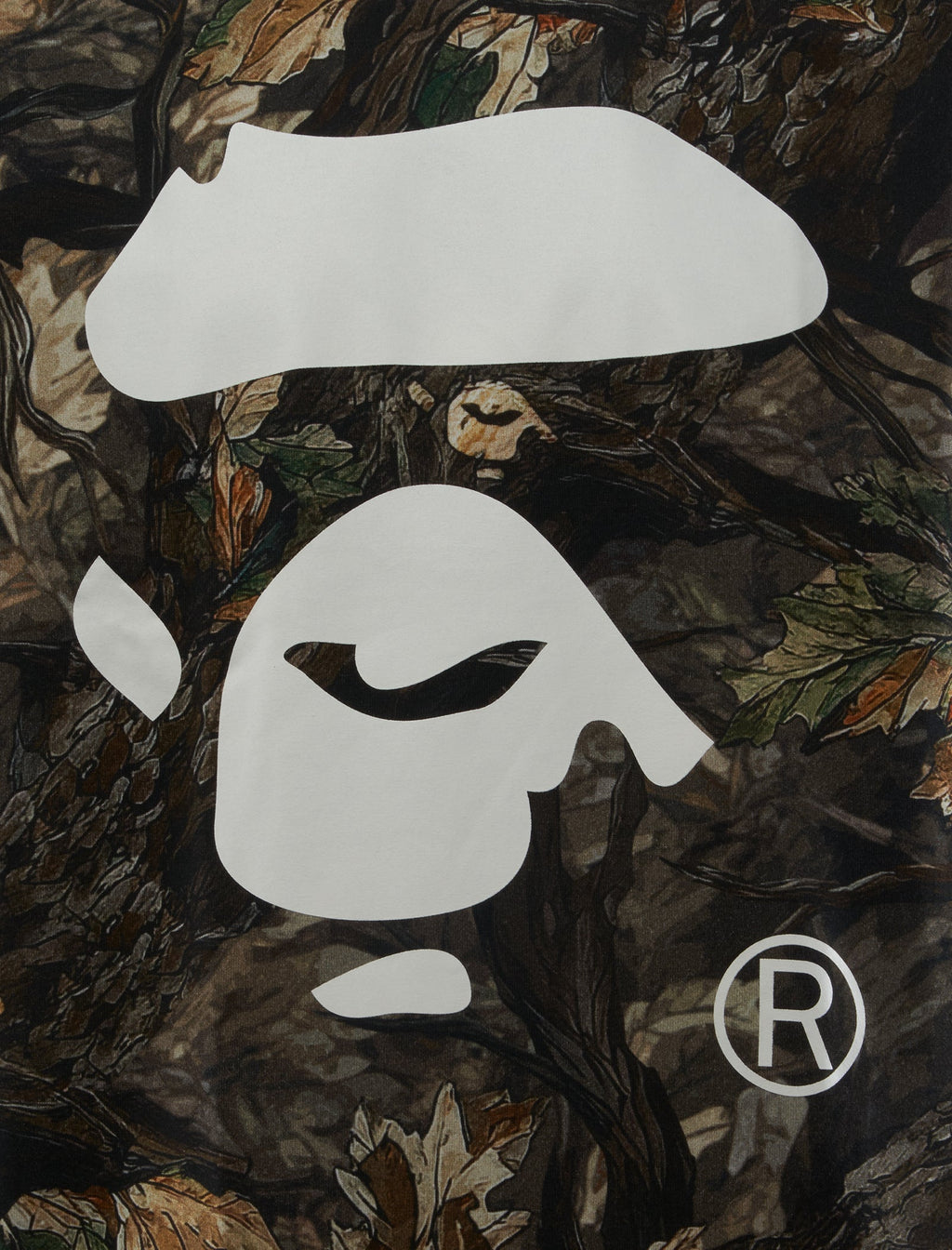 Camo Ape Face Tee A bathing ape – Гарантія оригінальності – вид ззаду