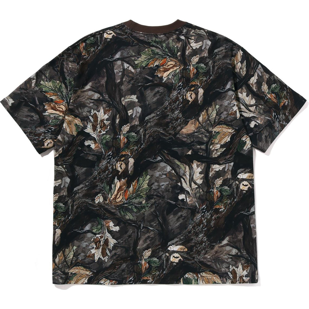 Оригінальна Tree Edge Camo Ape Face Relaxed Fit Tee Mens A bathing ape – вид ззаду