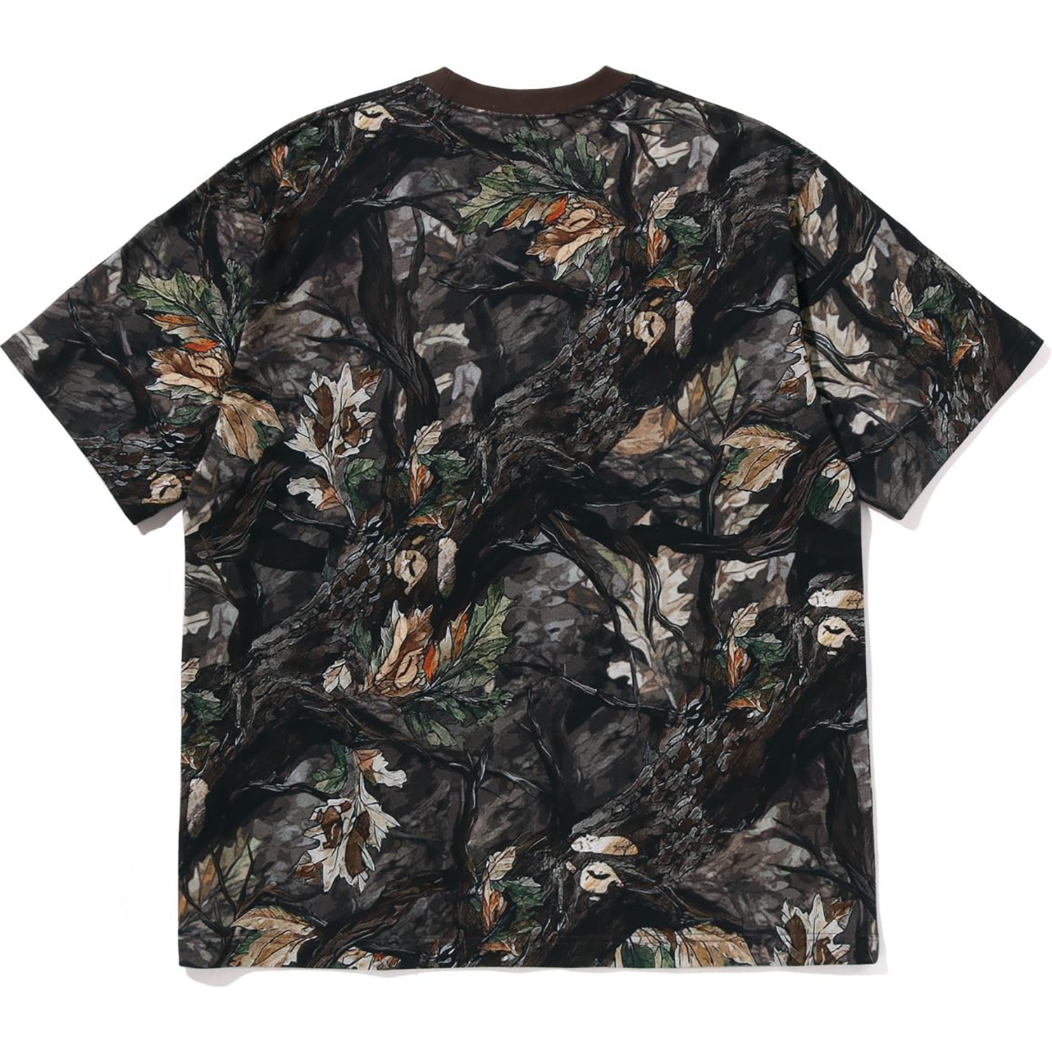 Оригінальна Tree Edge Camo Ape Face Relaxed Fit Tee Mens A bathing ape – вид ззаду