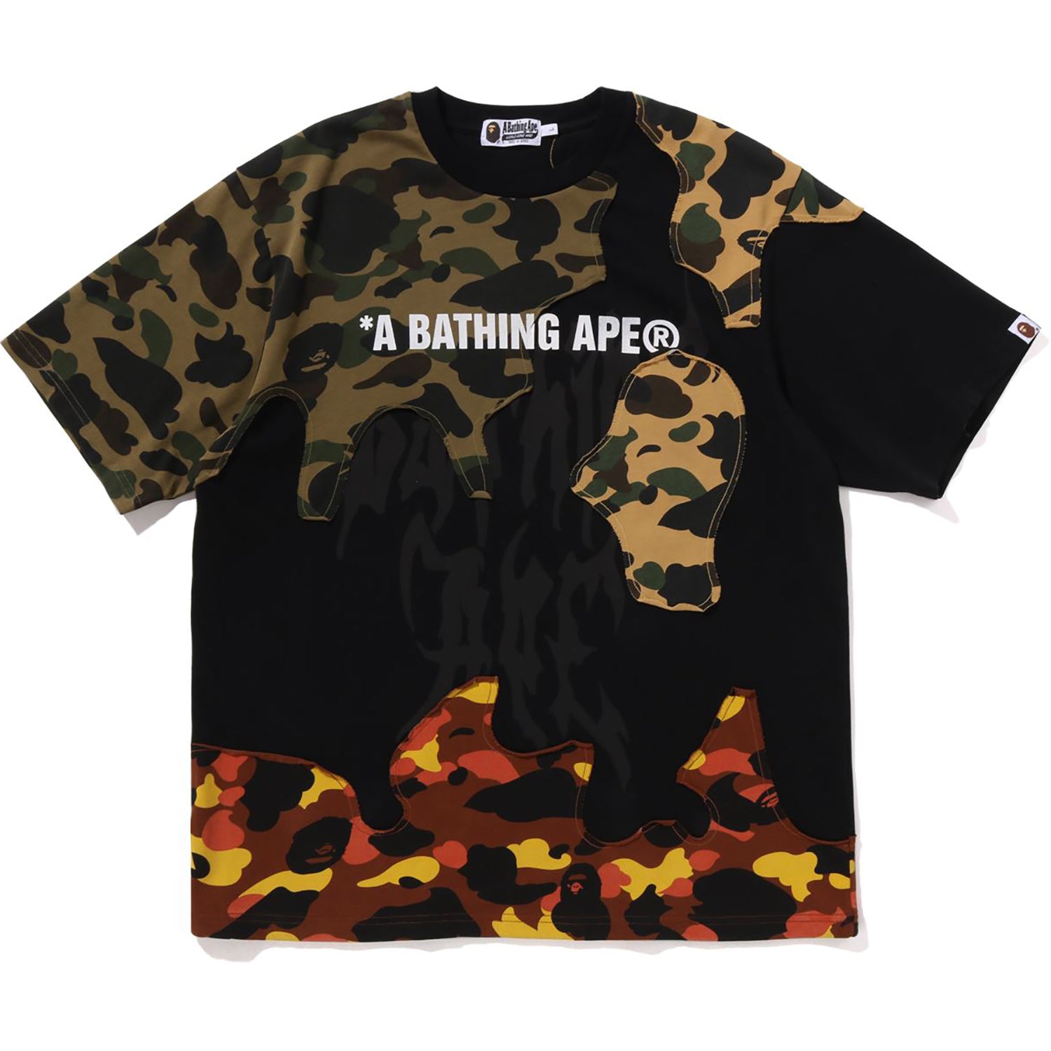 Оригінальна 1st Camo Upcycled Logo Relaxed Fit Tee Mens A bathing ape – боковий вид