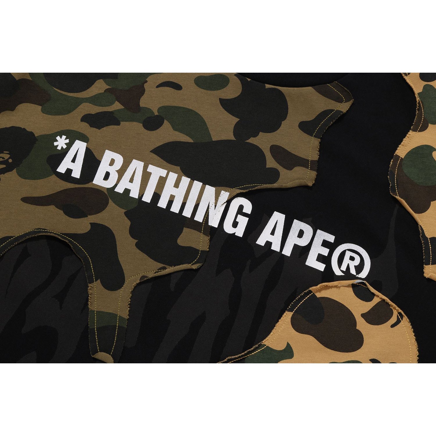 Оригінальна 1st Camo Upcycled Logo Relaxed Fit Tee Mens A bathing ape – детальний вид
