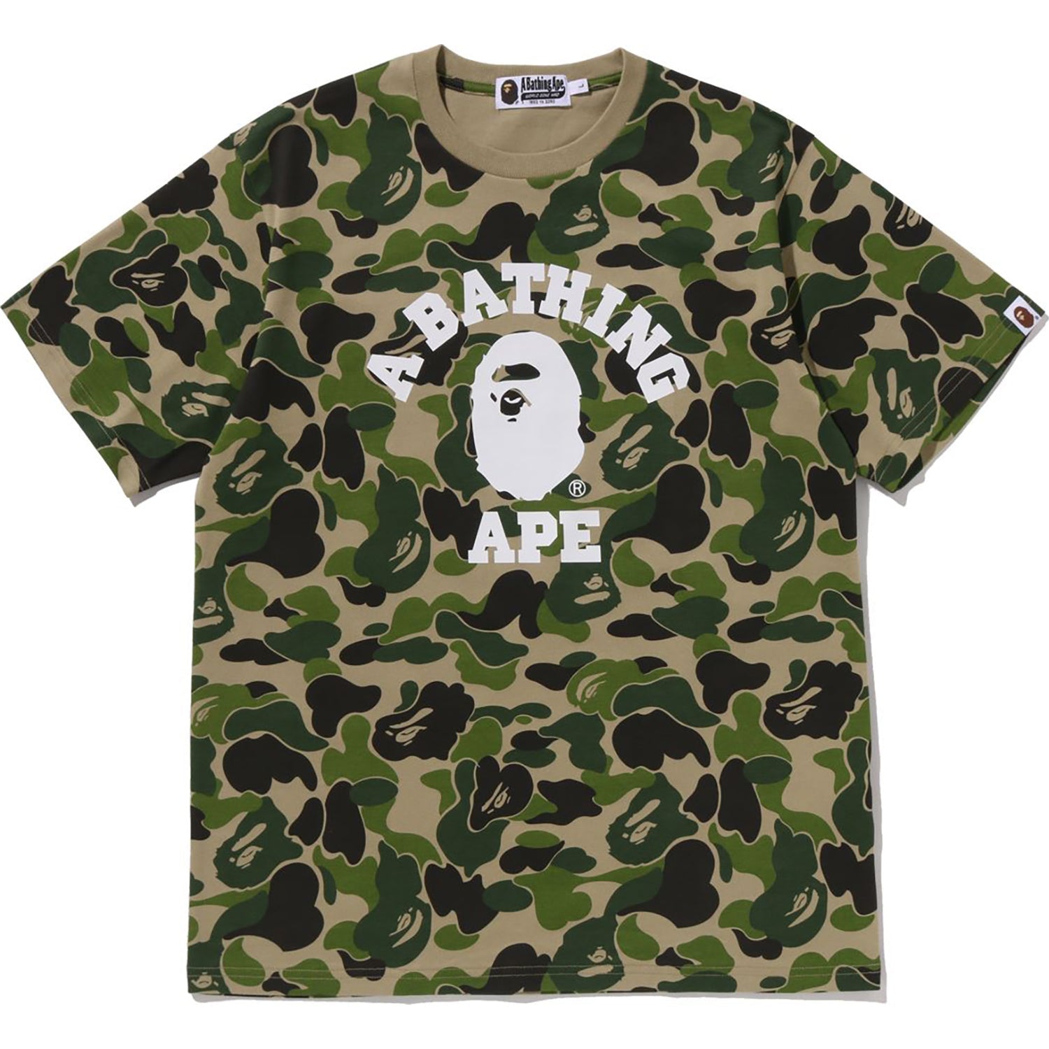 Abc Camo College Tee Mens A bathing ape – Гарантія оригінальності – збільшений вид