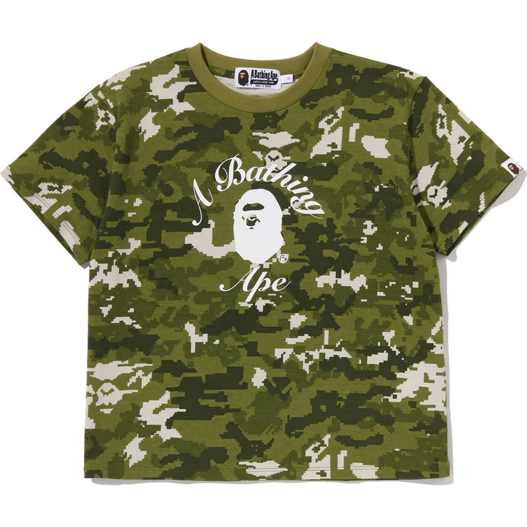 Multi Pixel Camo College Mini Tee Ladies A bathing ape – Гарантія оригінальності – боковий вид