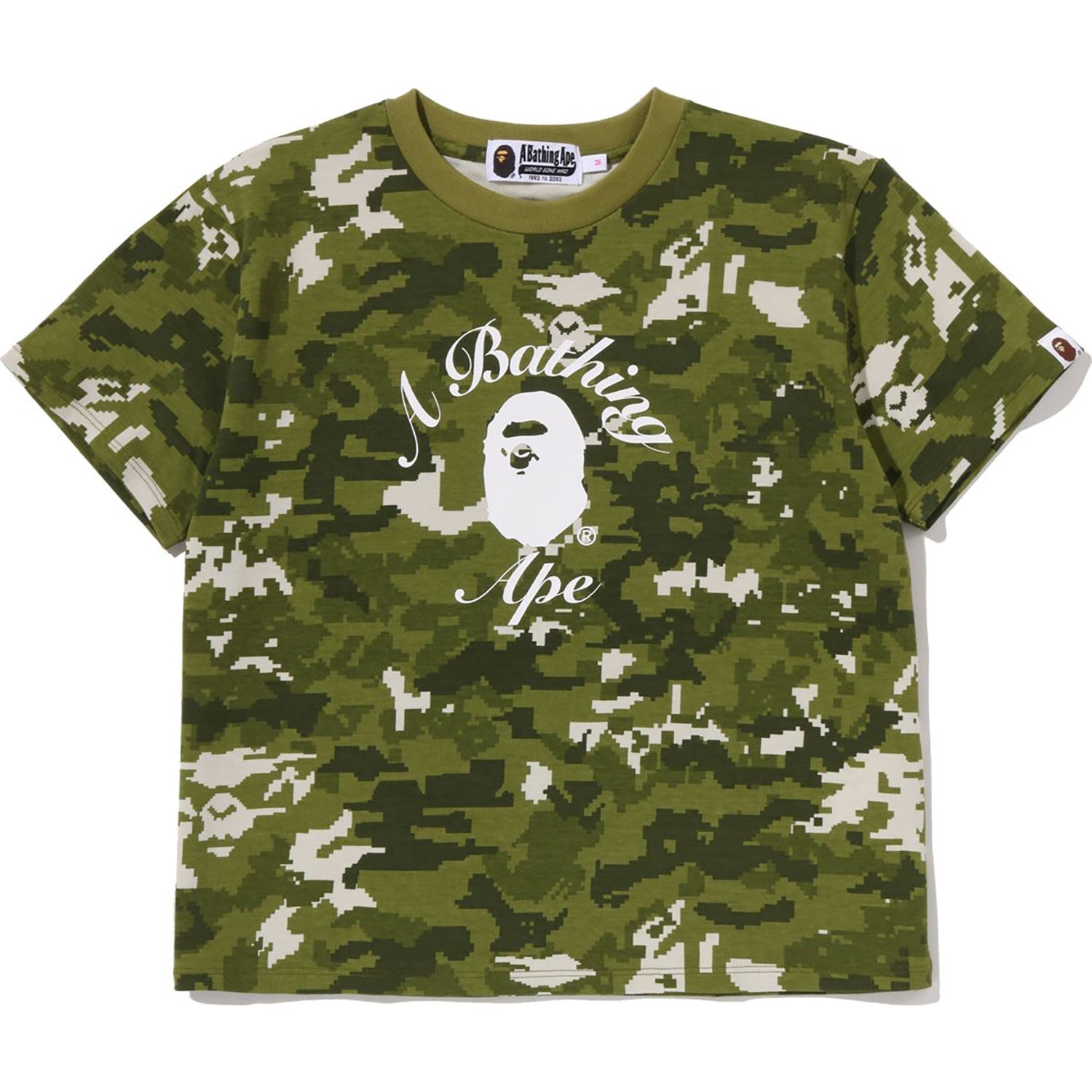 Multi Pixel Camo College Mini Tee Ladies A bathing ape – Гарантія оригінальності – боковий вид