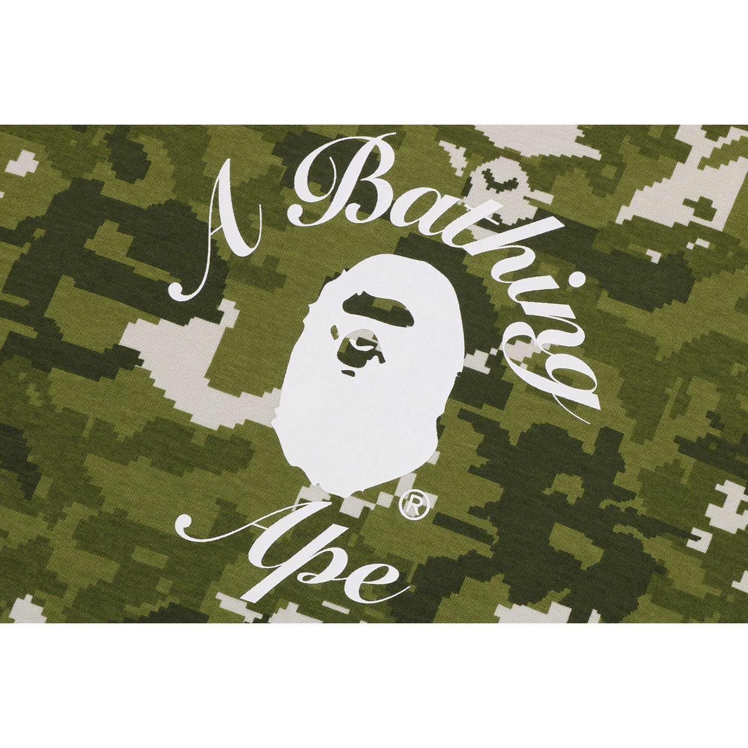 Multi Pixel Camo College Mini Tee Ladies A bathing ape – Гарантія оригінальності – вид ззаду