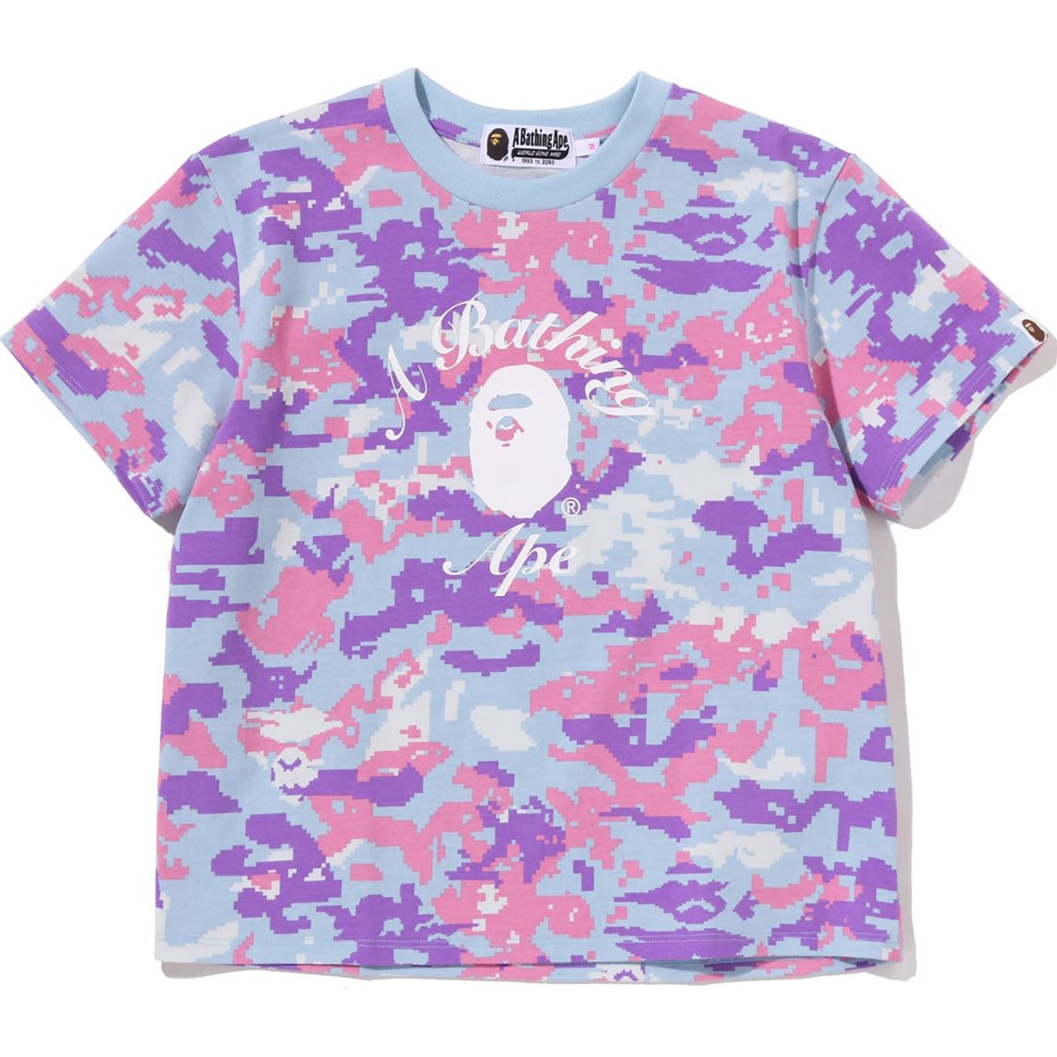 Multi Pixel Camo College Mini Tee Ladies A bathing ape – Гарантія оригінальності – детальний вид