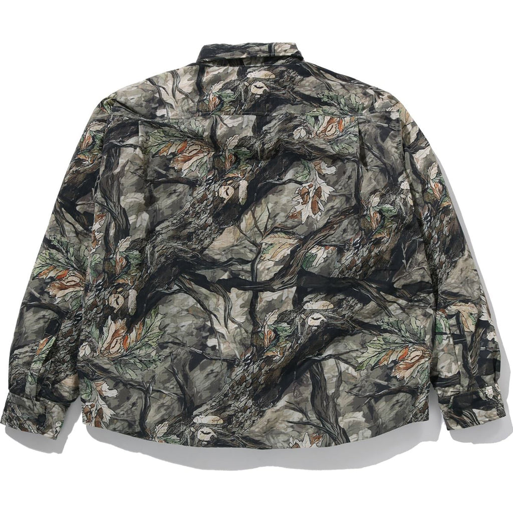 Tree Edge Camo Down Shirt Jacket Mens A bathing ape – Гарантія оригінальності – вид ззаду