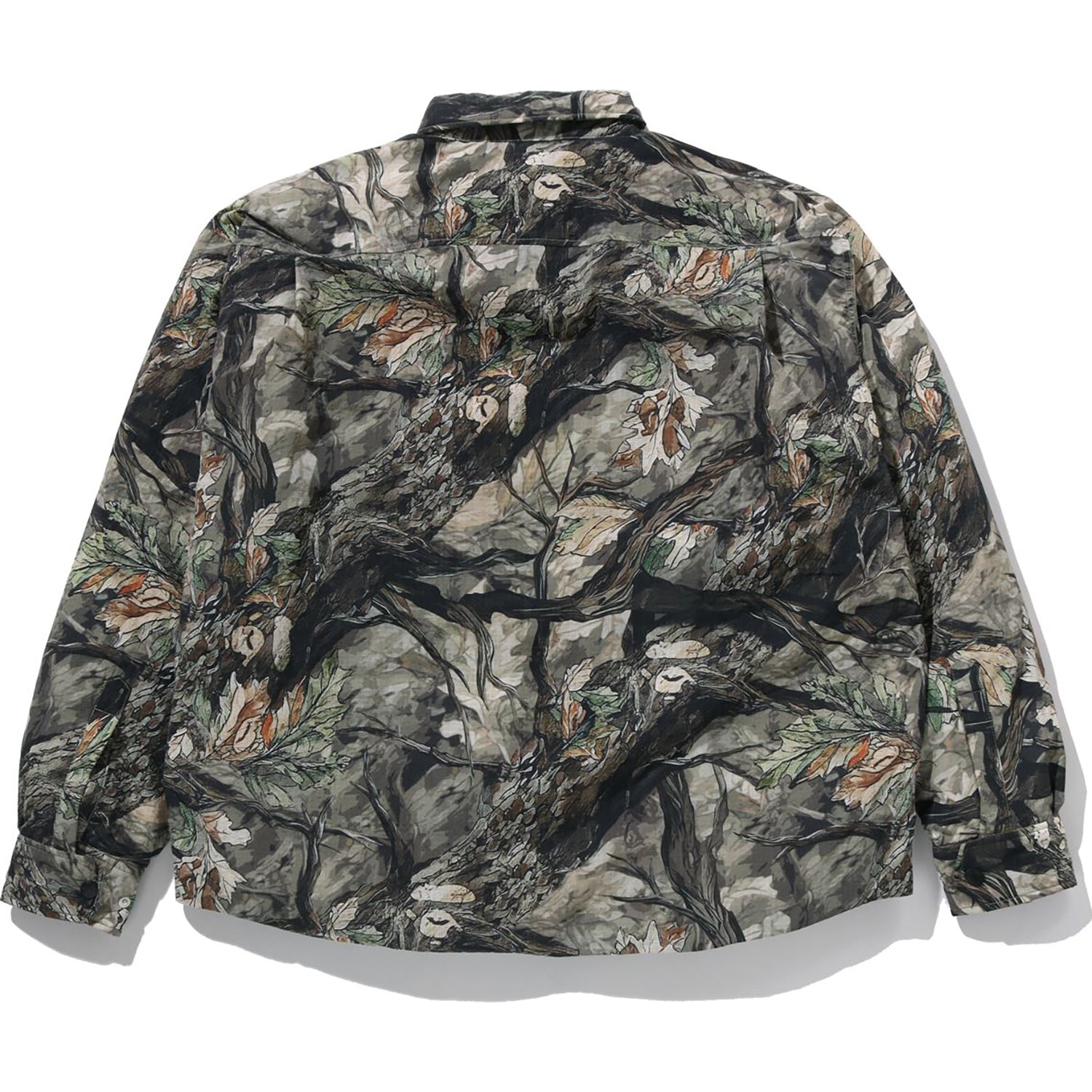 Tree Edge Camo Down Shirt Jacket Mens A bathing ape – Гарантія оригінальності – вид ззаду