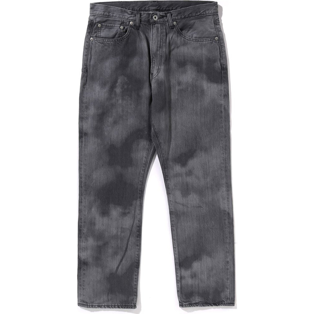 Оригінальна High Tone Bleach Regular Fit Denim Pants Mens A bathing ape – збільшений вид