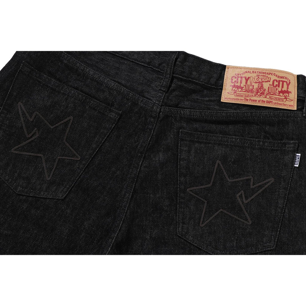 Sta Regular Fit 13 Oz Denim Pants Mens A bathing ape – Гарантія оригінальності – детальний вид