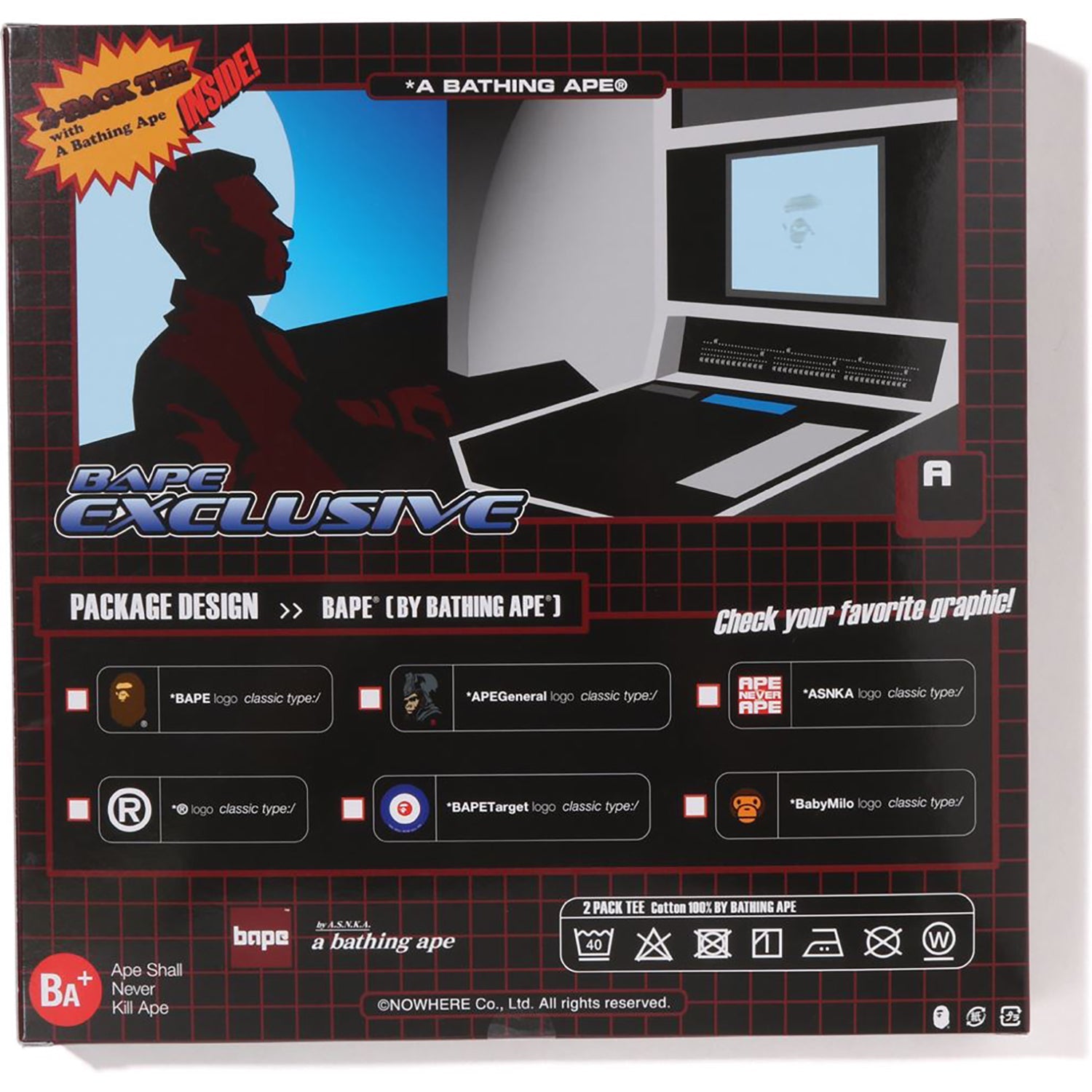 Mens Tee Package Box #2 A bathing ape – Гарантія оригінальності – збільшений вид