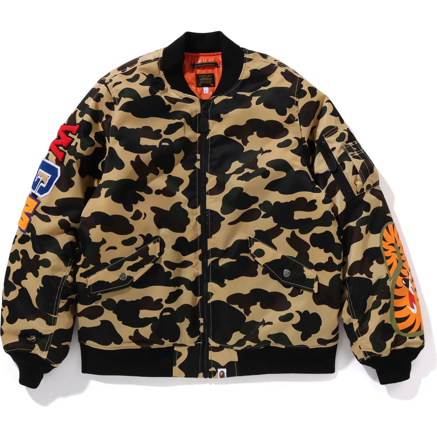 1st Camo Shark Ma-1 Jacket Mens A bathing ape оригінал – Купити в Україні – боковий вид