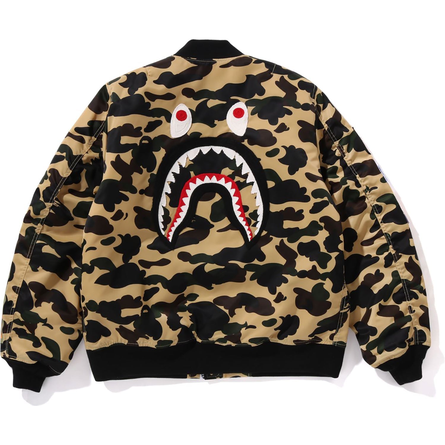 1st Camo Shark Ma-1 Jacket Mens A bathing ape оригінал – Купити в Україні – вид ззаду