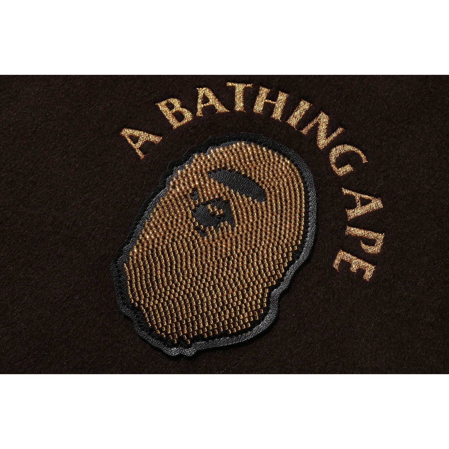 Оригінальна Line Camo Multi Logo Wool Varsity Jacket Mens A bathing ape – детальний вид