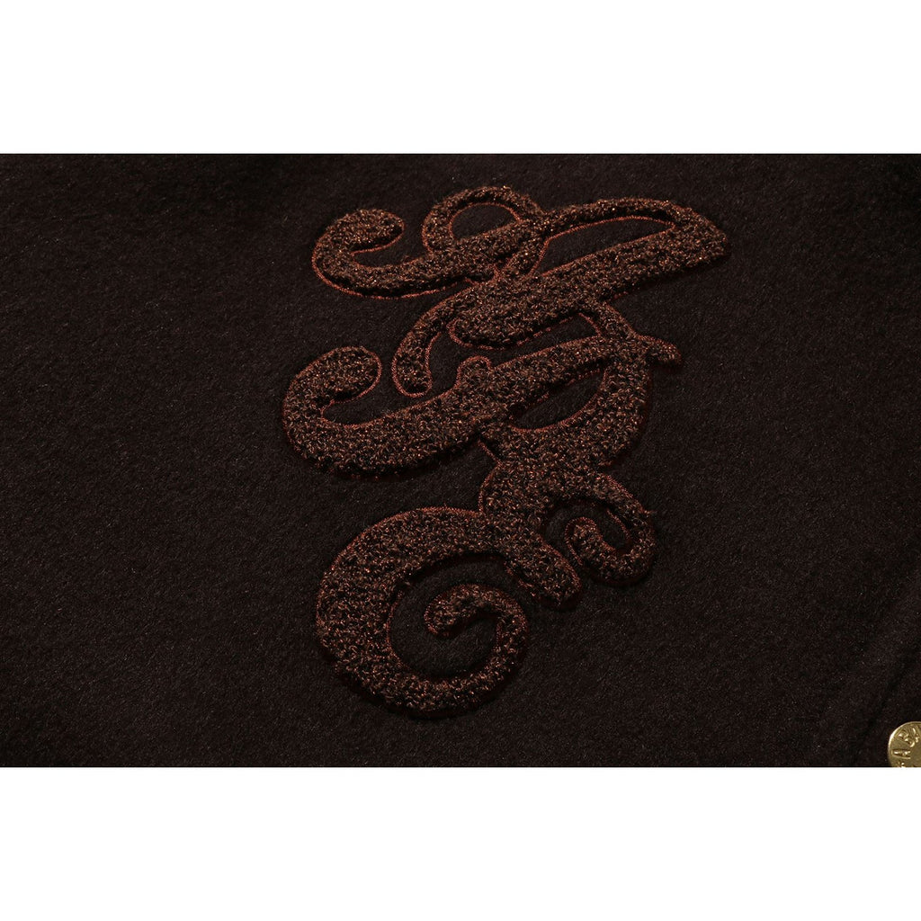Оригінальна Line Camo Multi Logo Wool Varsity Jacket Mens A bathing ape – збільшений вид