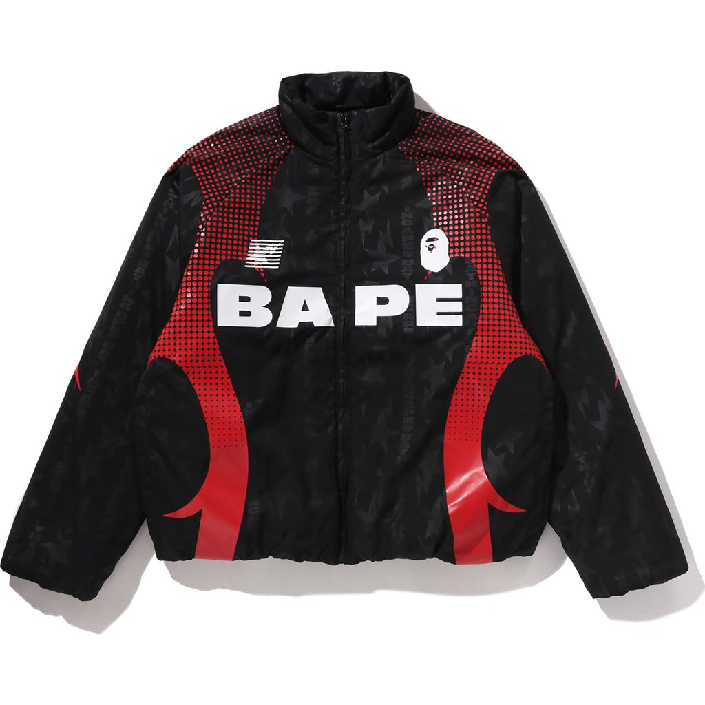 Aba Frame Monogram Jacquard Multi Logo Padded Jacket Mens A bathing ape – Гарантія оригінальності – боковий вид