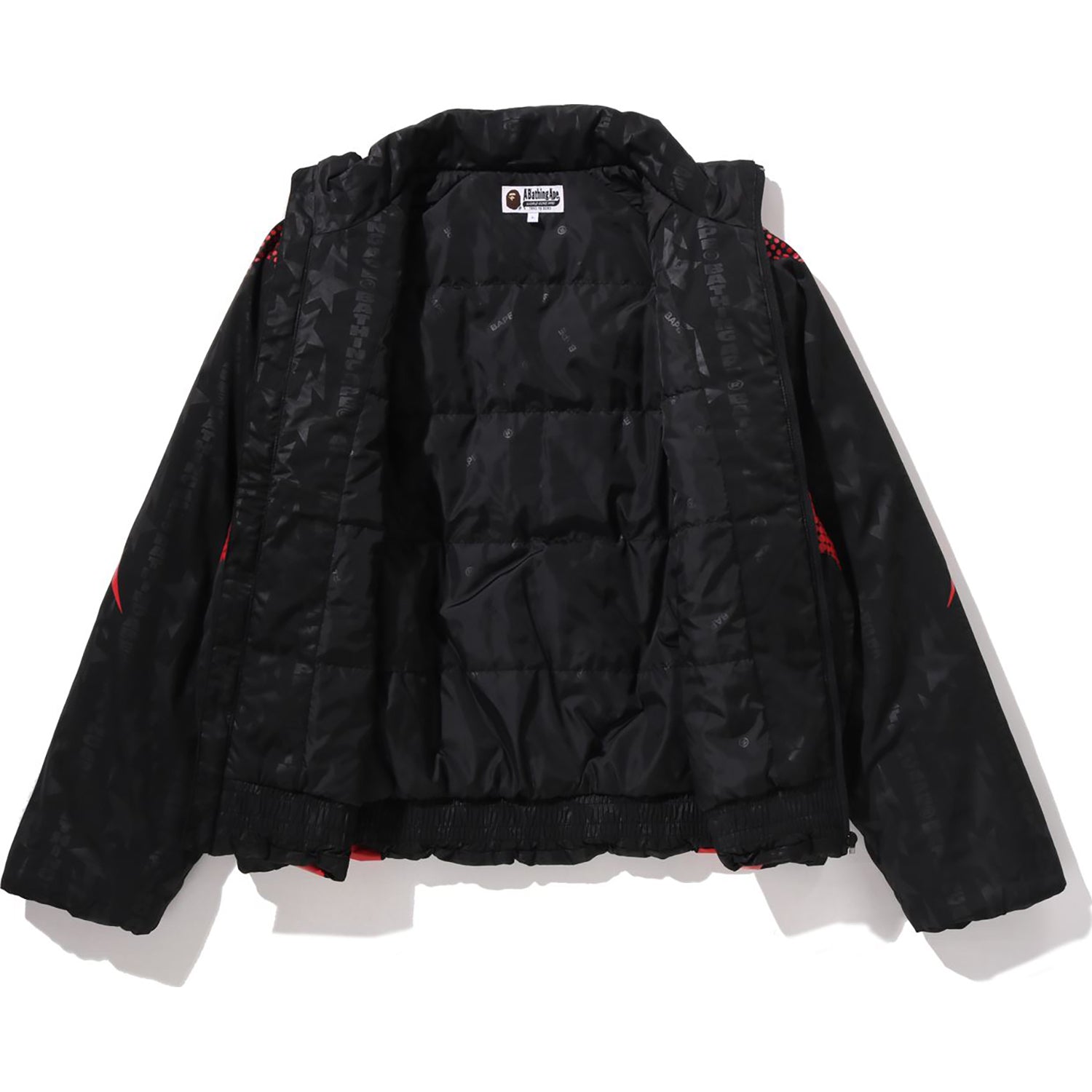 Aba Frame Monogram Jacquard Multi Logo Padded Jacket Mens A bathing ape – Гарантія оригінальності – детальний вид