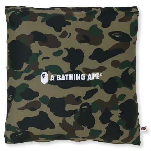 1st Camo Square Fluffy Beads Cushion A bathing ape оригінал – Купити в Україні – боковий вид
