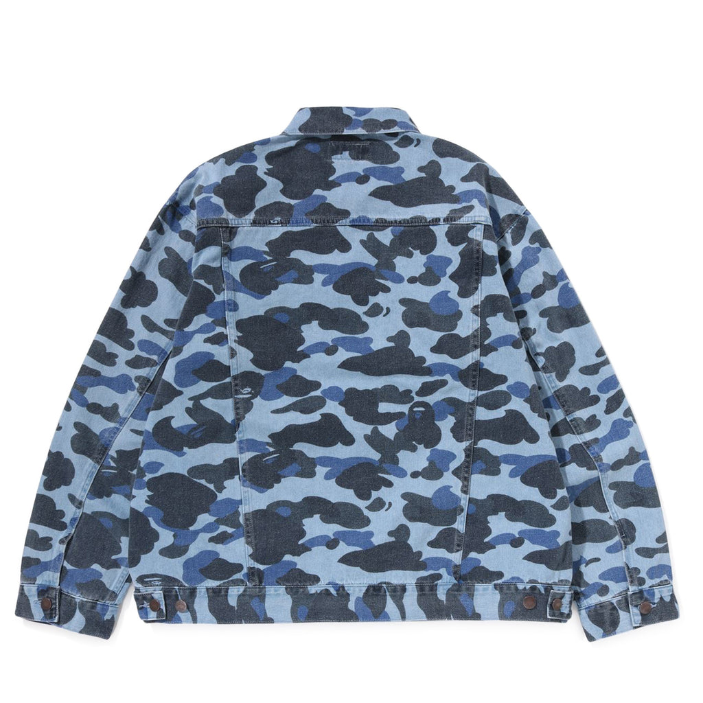 Mens Colour Camo Denim Jacket A bathing ape – Гарантія оригінальності – вид ззаду
