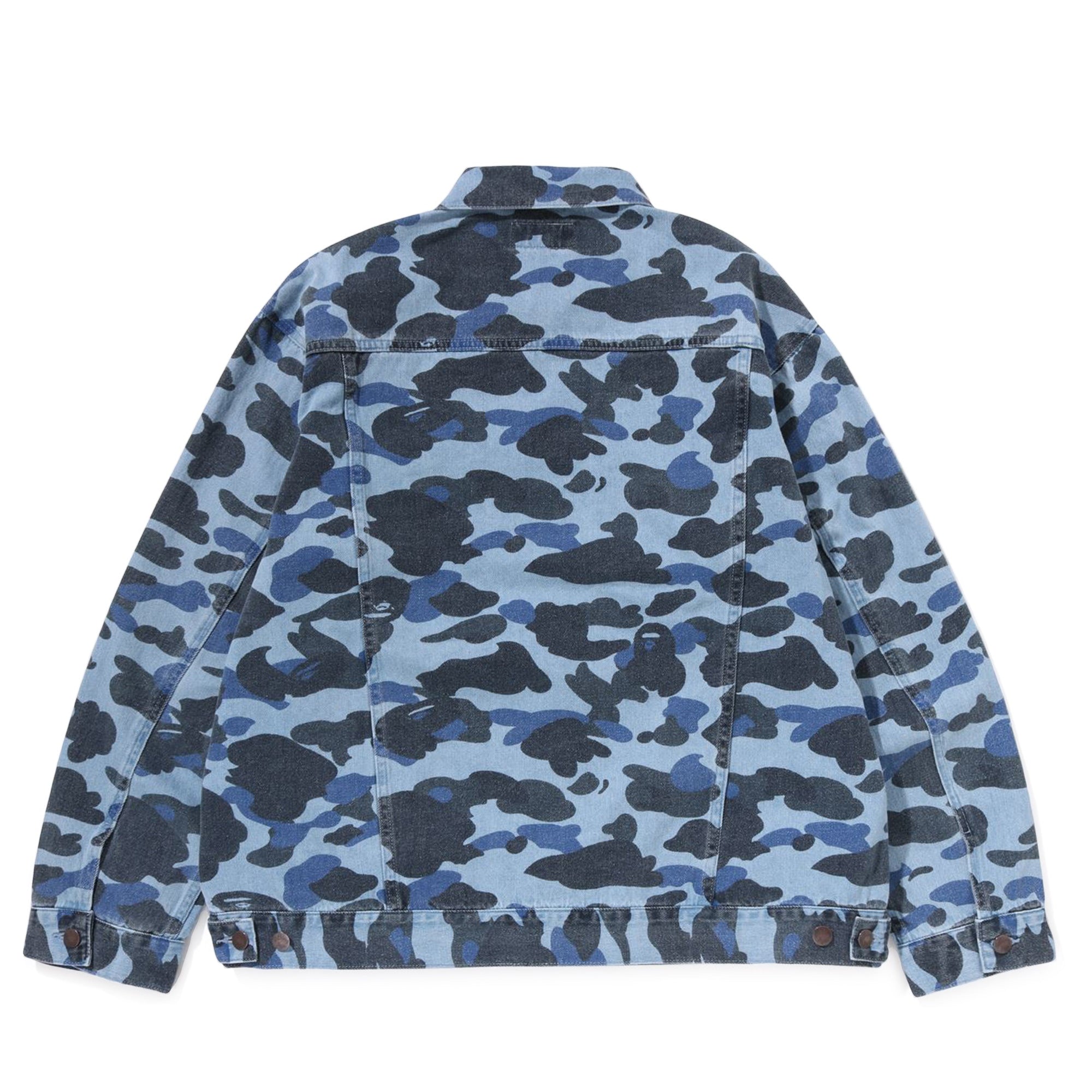 Mens Colour Camo Denim Jacket A bathing ape – Гарантія оригінальності – вид ззаду
