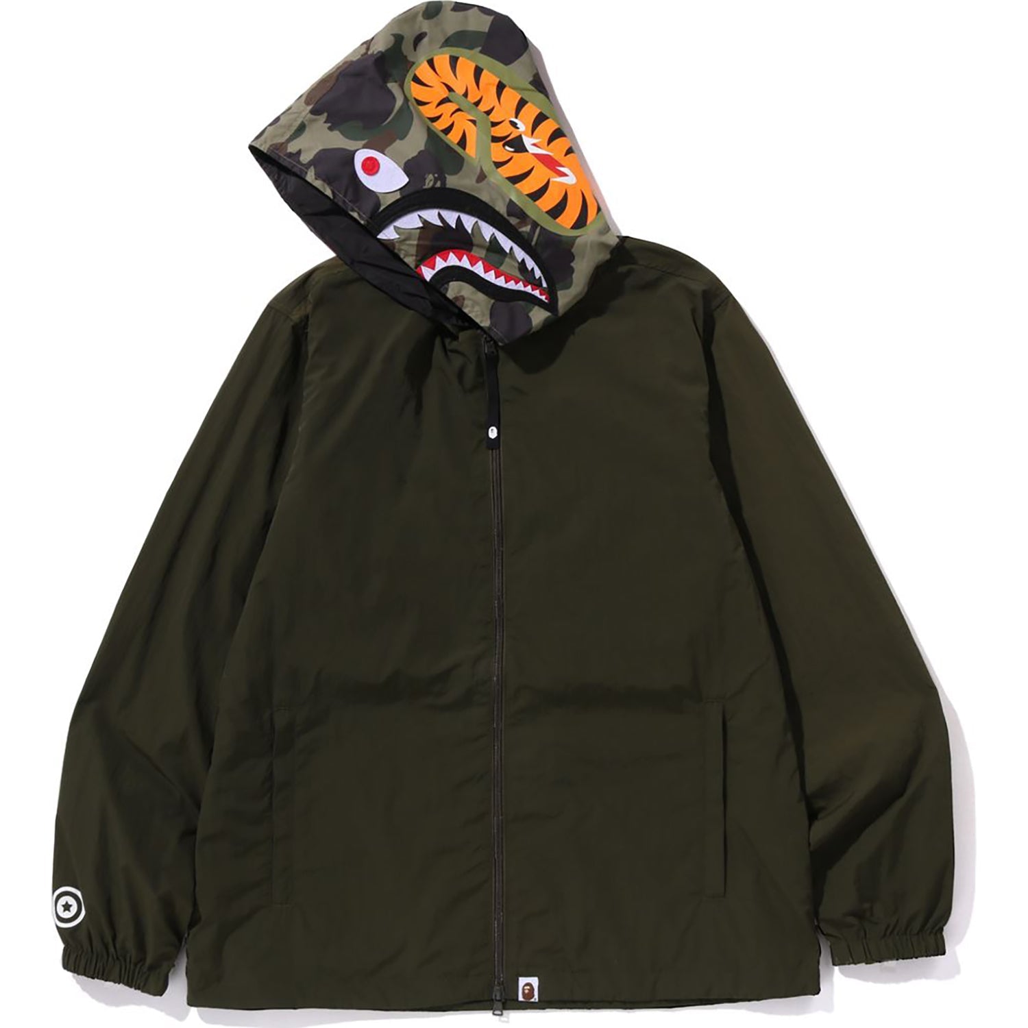 1st Camo Shark Hoodie Jacket Mens A bathing ape оригінал – Купити в Україні – вид ззаду