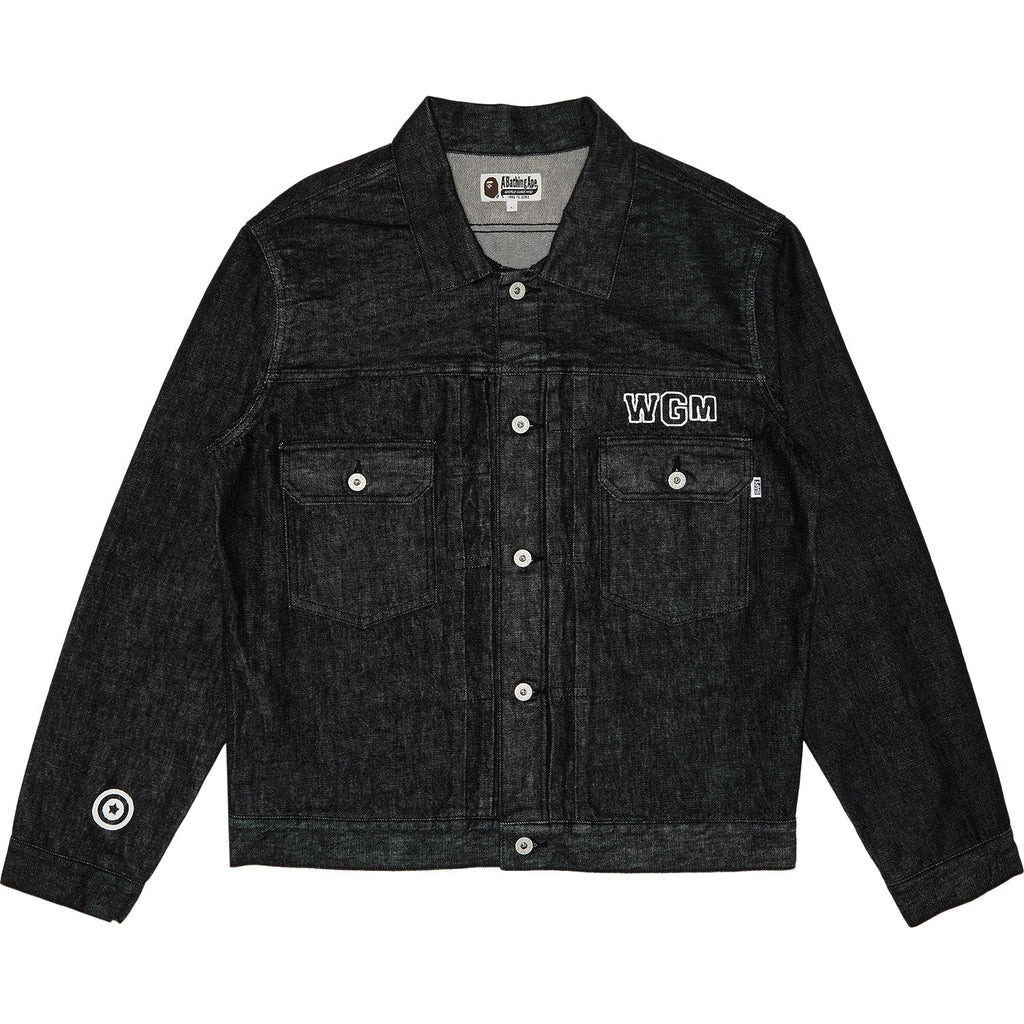 Pearl Shark Denim Jacket Type-02 Mens A bathing ape оригінал – Купити в Україні – вид ззаду