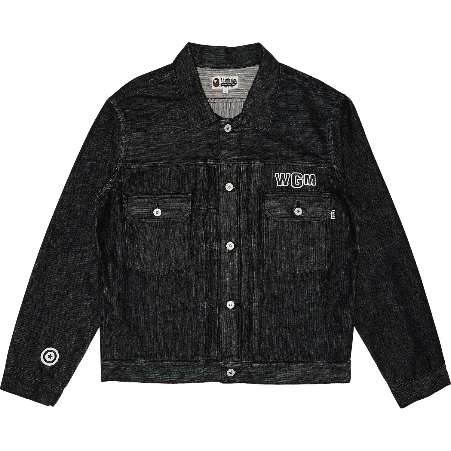 Pearl Shark Denim Jacket Type-02 Mens A bathing ape оригінал – Купити в Україні – вид ззаду