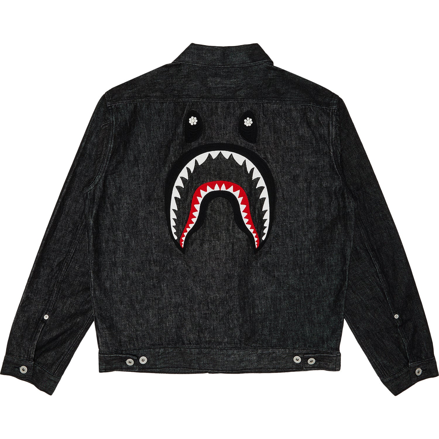 Pearl Shark Denim Jacket Type-02 Mens A bathing ape оригінал – Купити в Україні – боковий вид