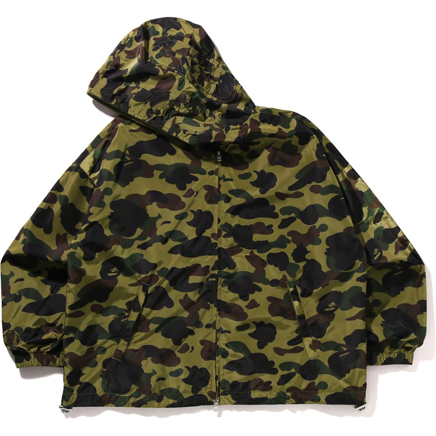 1st Camo Jacquard Shark Full Zip Jacket Mens A bathing ape – Гарантія оригінальності – вид ззаду