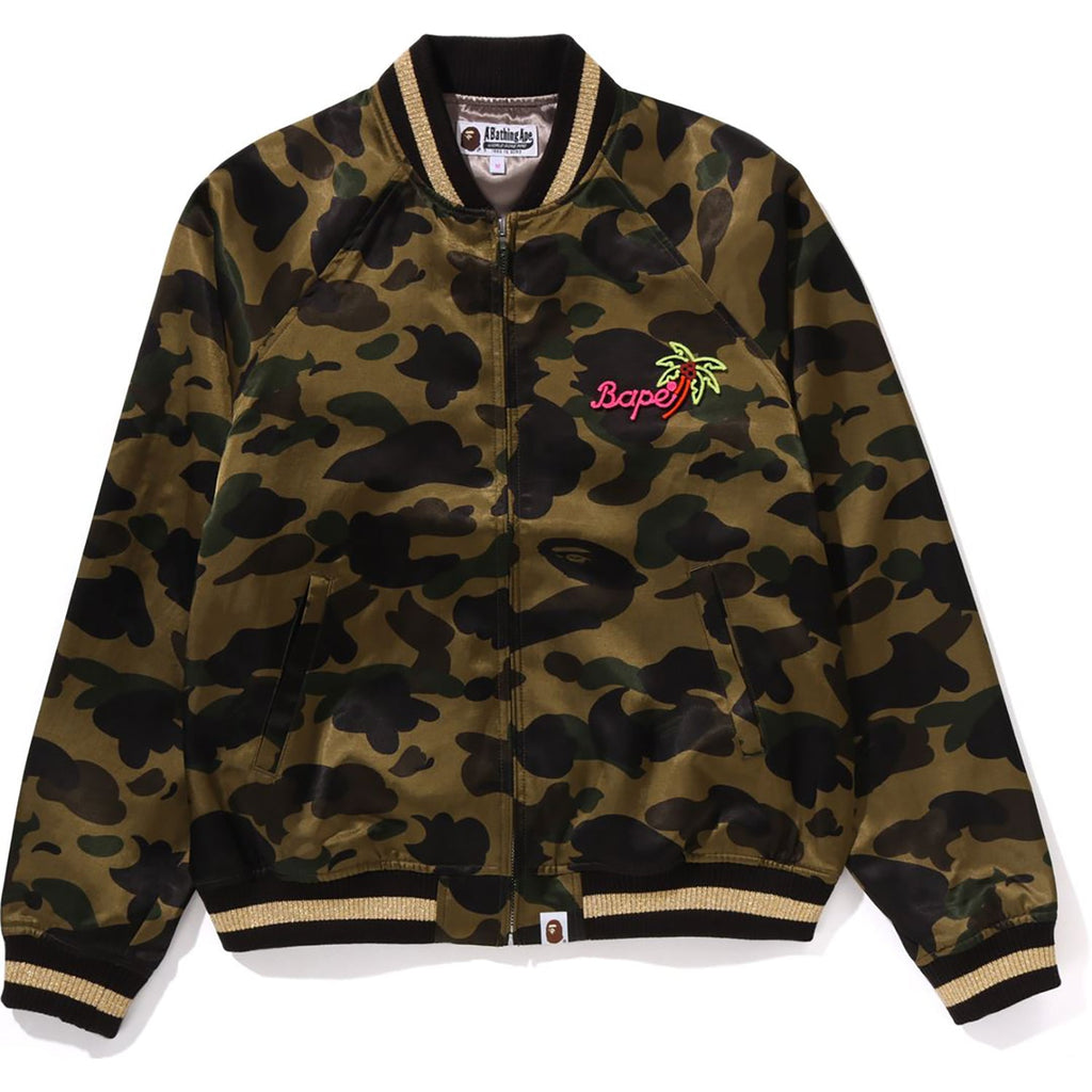 1st Camo Neon Ape Head Souvenir Jacket Ladies A bathing ape оригінал – Купити в Україні – вид ззаду