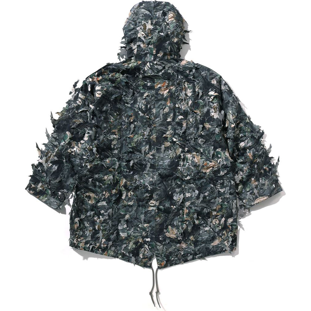 Оригінальна Tree Edge Camo Laser Cut M-51 Jacket Mens A bathing ape – вид ззаду