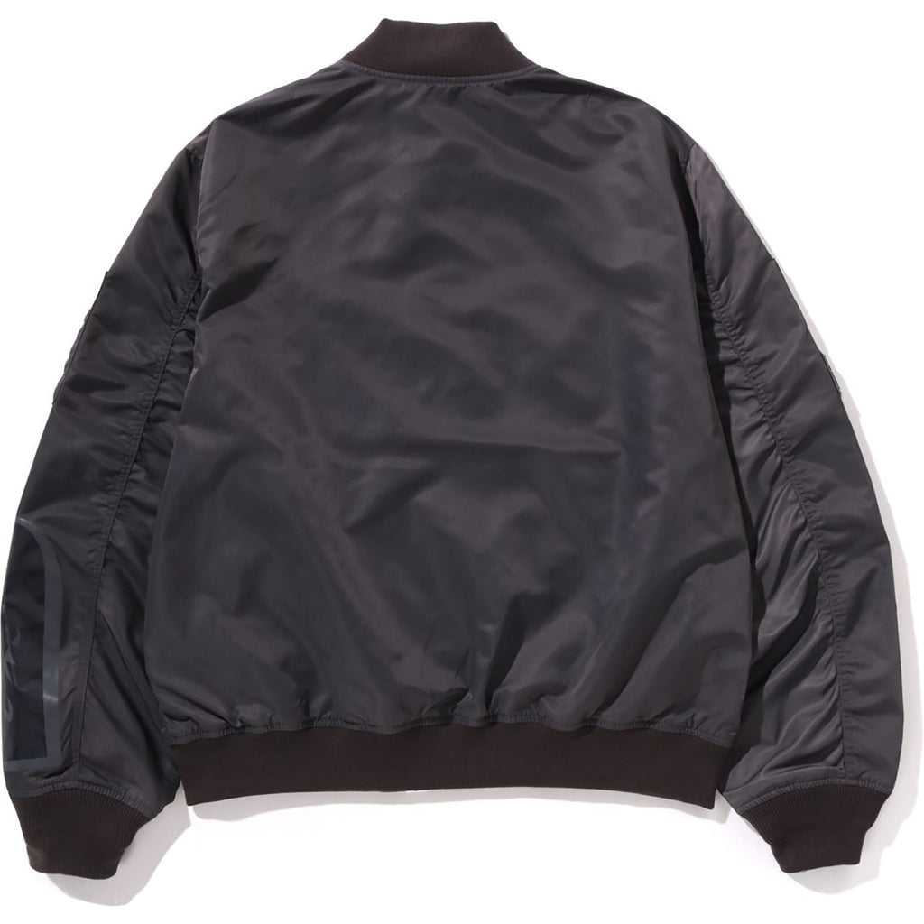 Tonal Chain Stitch Shark Bomber Jacket Mens A bathing ape – Гарантія оригінальності – вид 8
