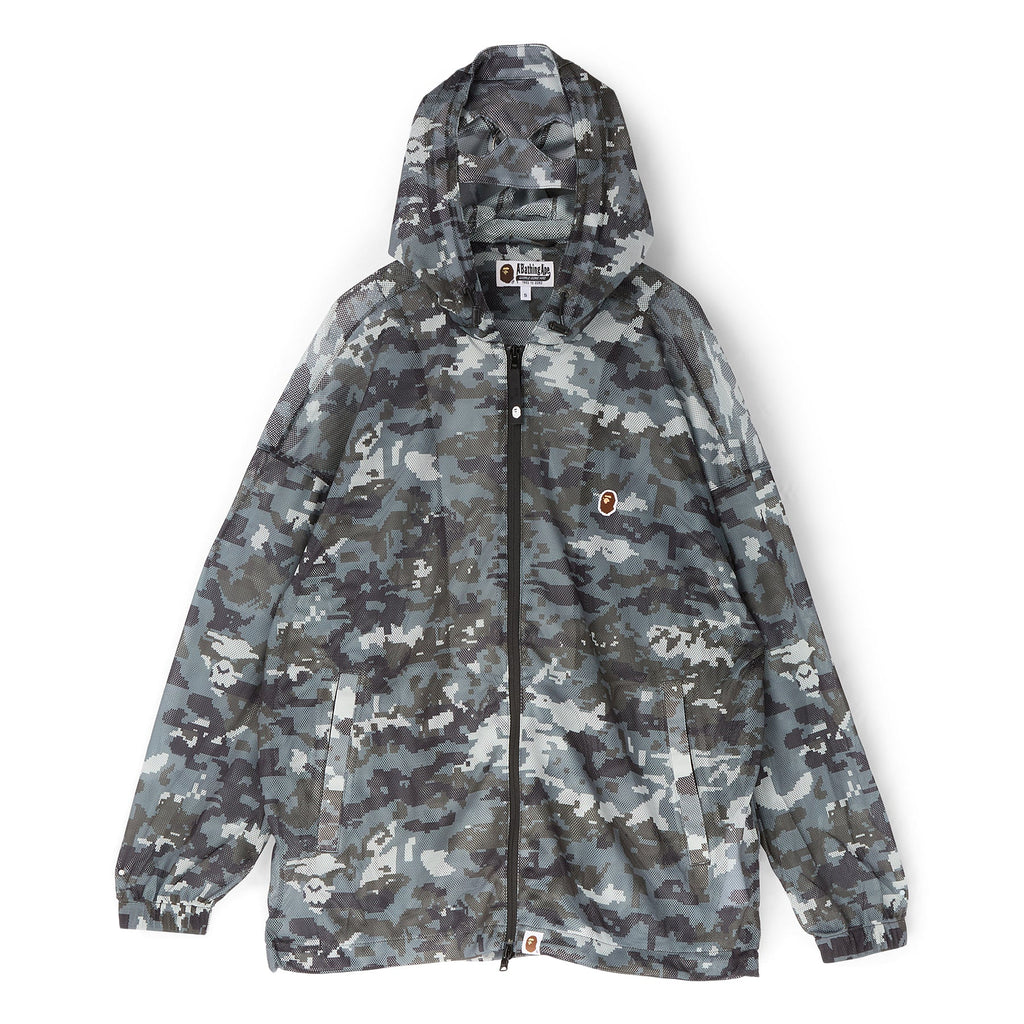 Multi Pixel Camo Mesh Hoodie Jacket M A bathing ape – Гарантія оригінальності – боковий вид