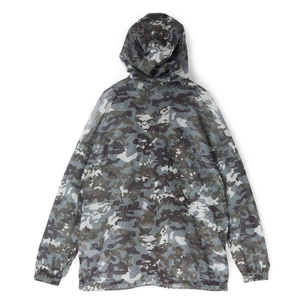 Multi Pixel Camo Mesh Hoodie Jacket M A bathing ape – Гарантія оригінальності – вид ззаду