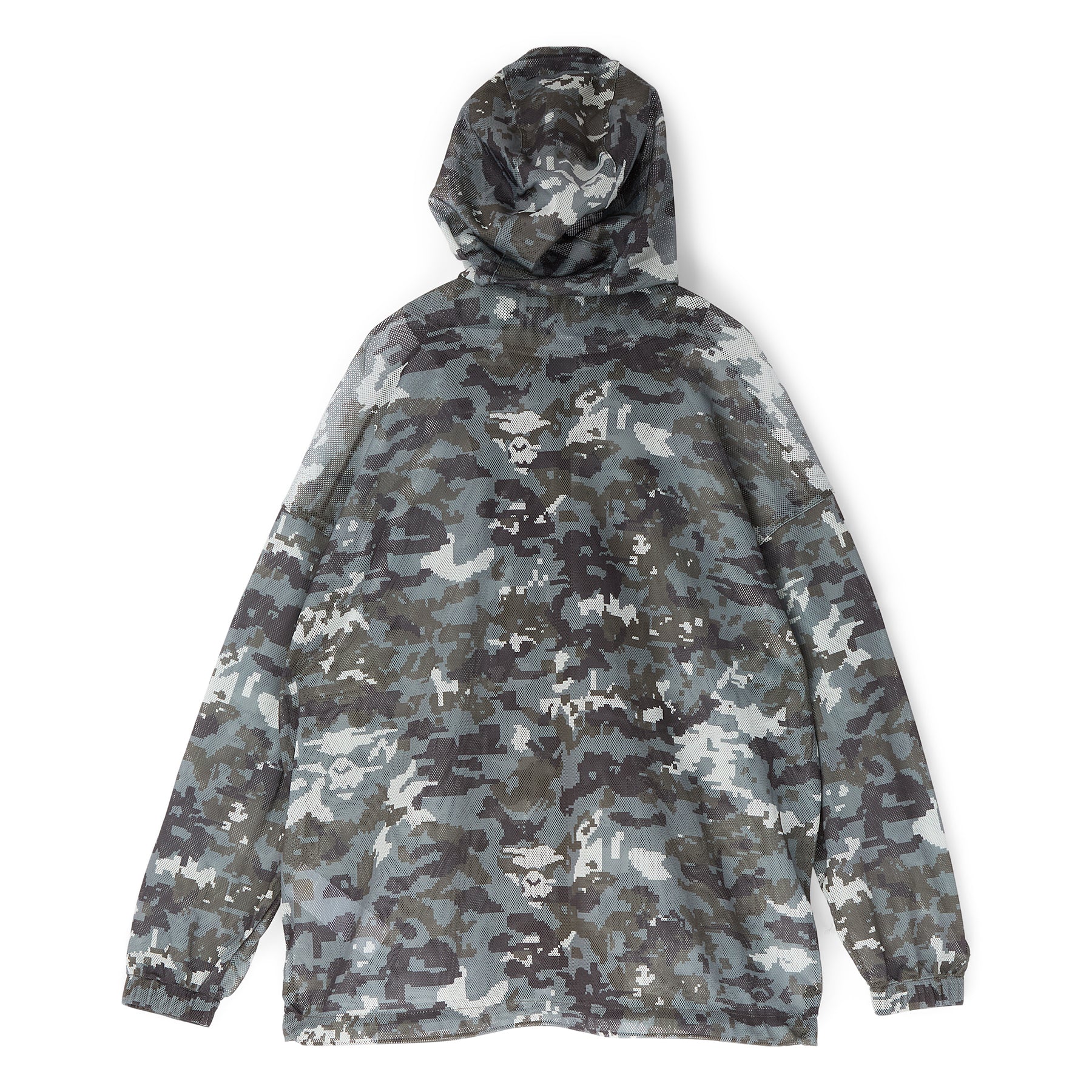 Multi Pixel Camo Mesh Hoodie Jacket M A bathing ape – Гарантія оригінальності – вид ззаду
