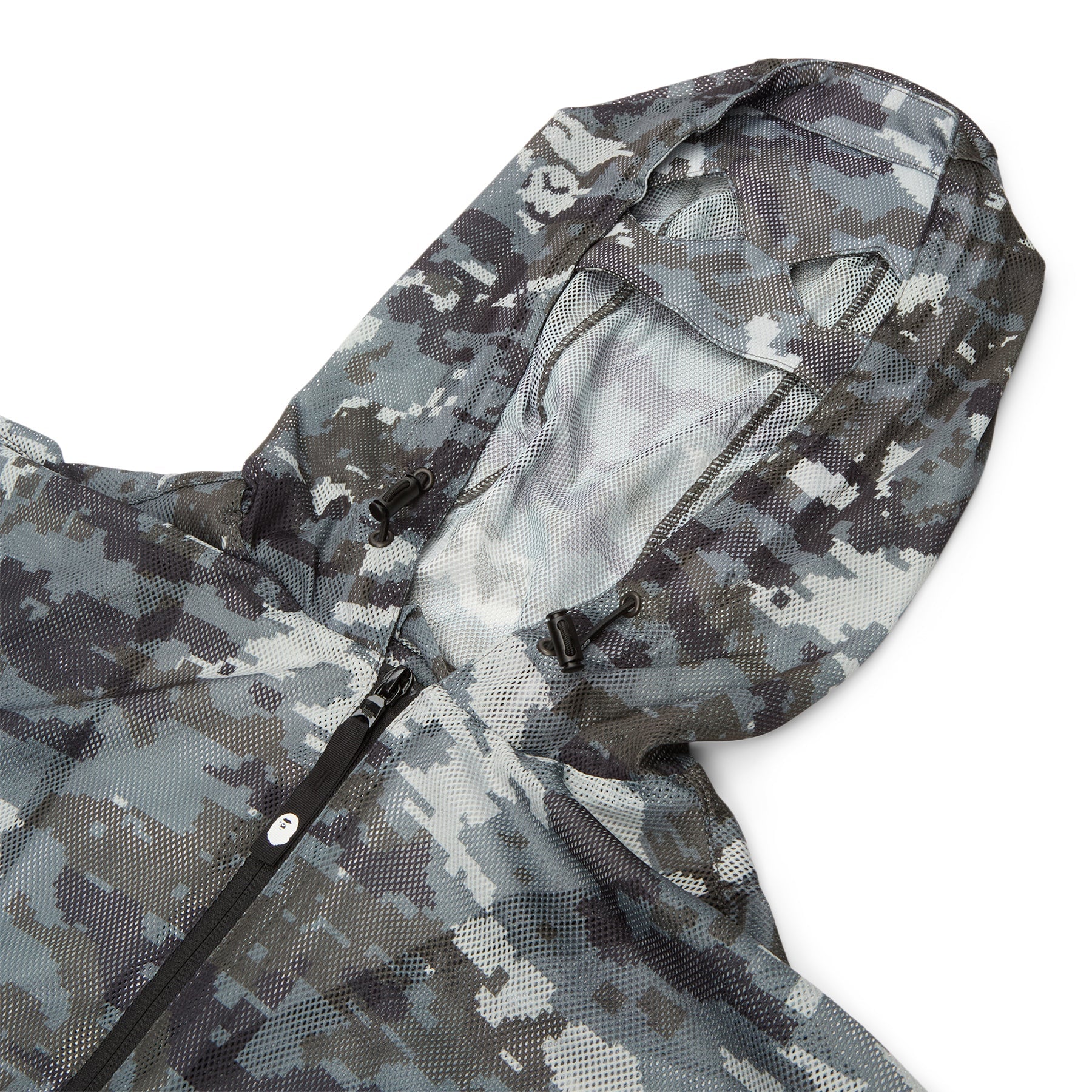 Multi Pixel Camo Mesh Hoodie Jacket M A bathing ape – Гарантія оригінальності – детальний вид