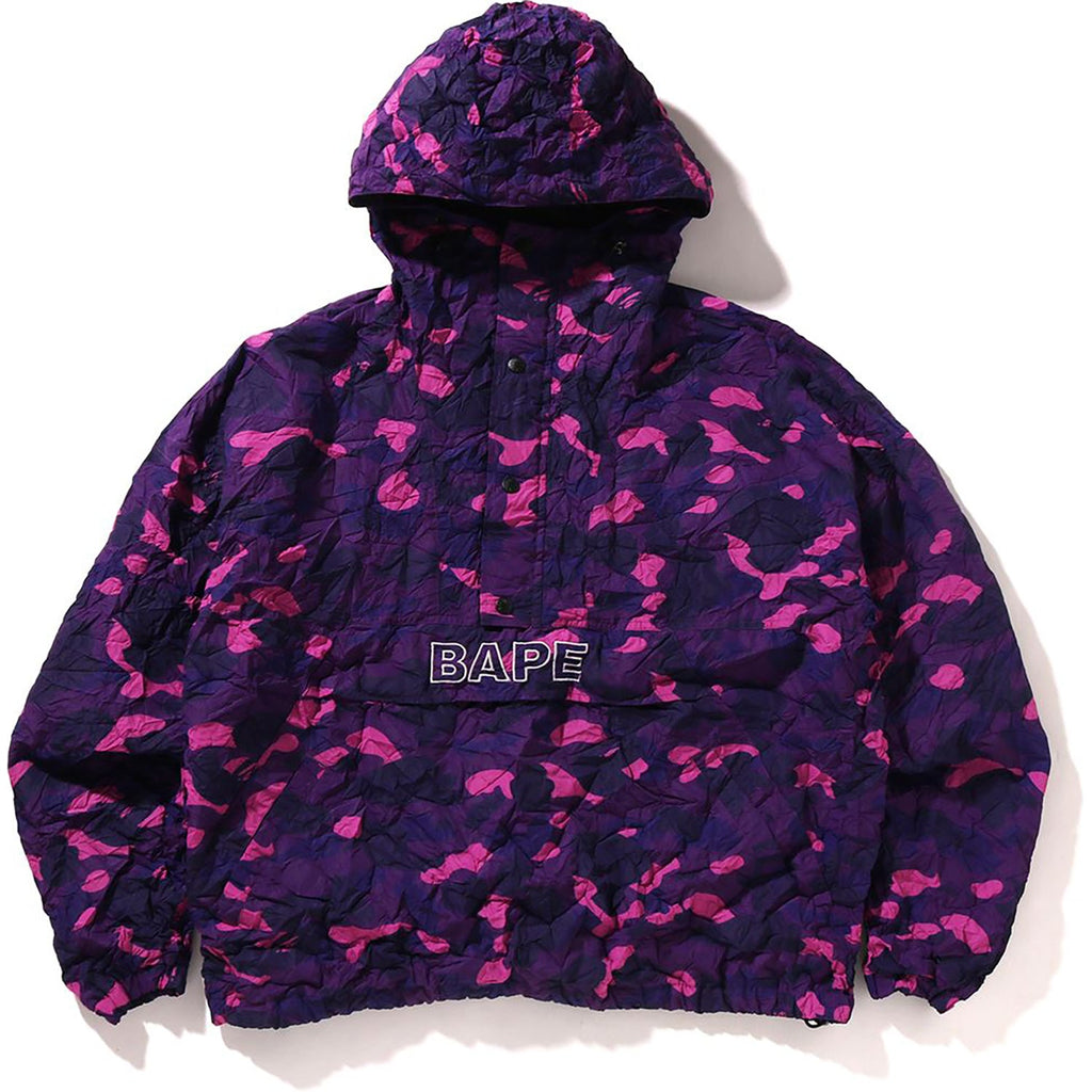 Crinkle Effect Color Camo Half Zip Hoodie Jacket Mens A bathing ape оригінал – Купити в Україні – збільшений вид