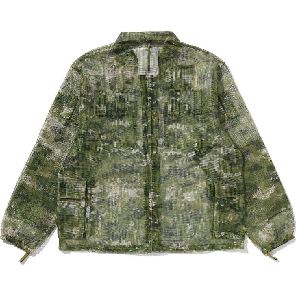Multi Pixel Camo Mask Hooded Shirt Jacket Mens A bathing ape оригінал – Купити в Україні – детальний вид