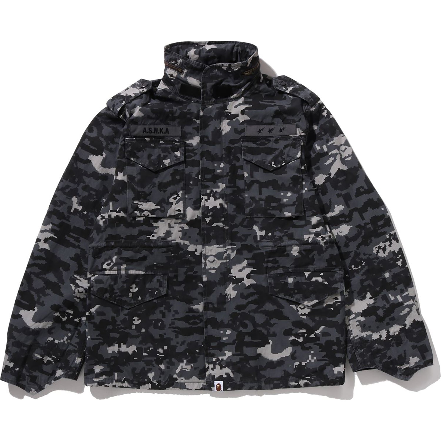 Multi Pixel Camo M-65 Jacket Mens A bathing ape оригінал – Купити в Україні – боковий вид