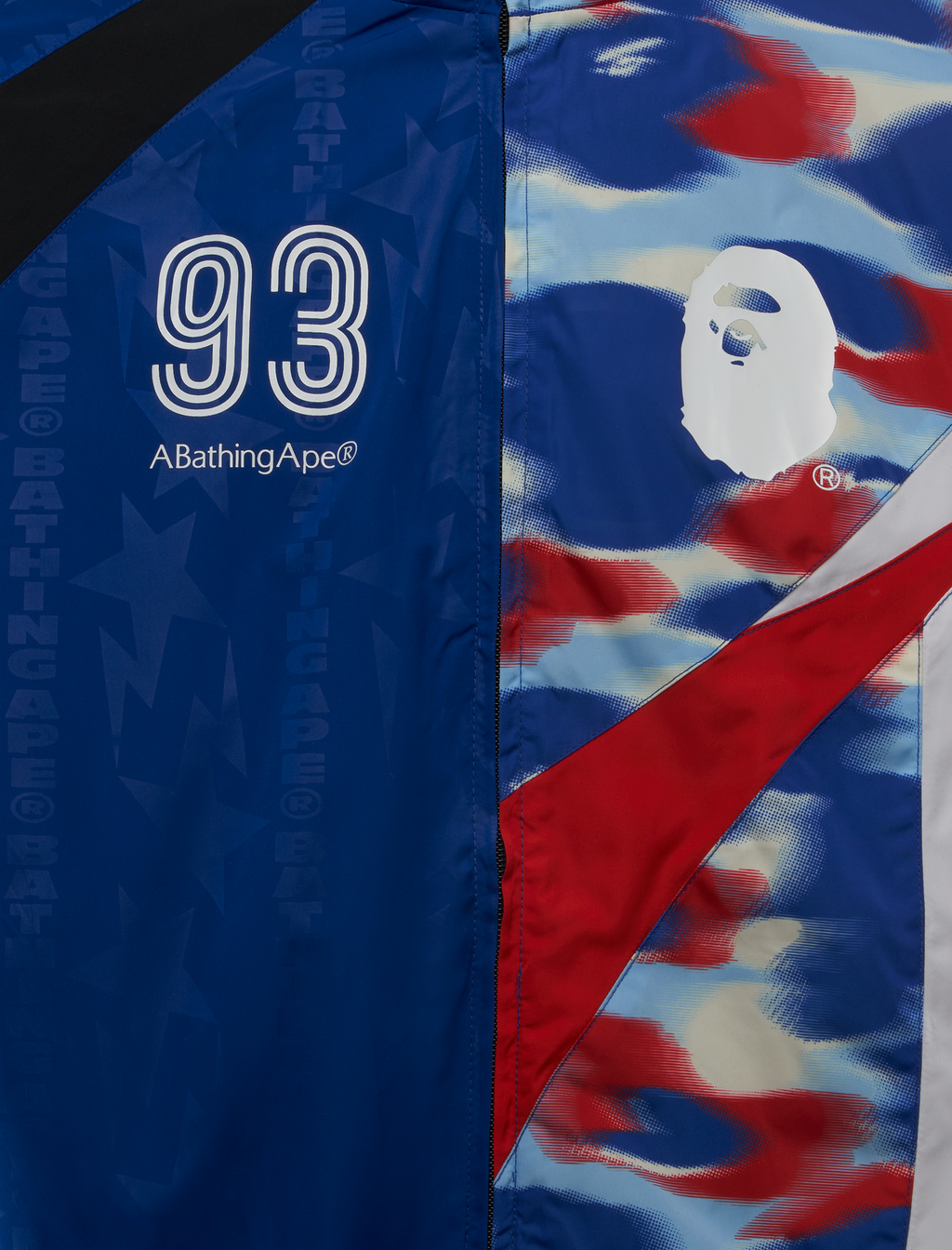 Оригінальна Split Stand Collar Track Jacket A bathing ape – вид ззаду