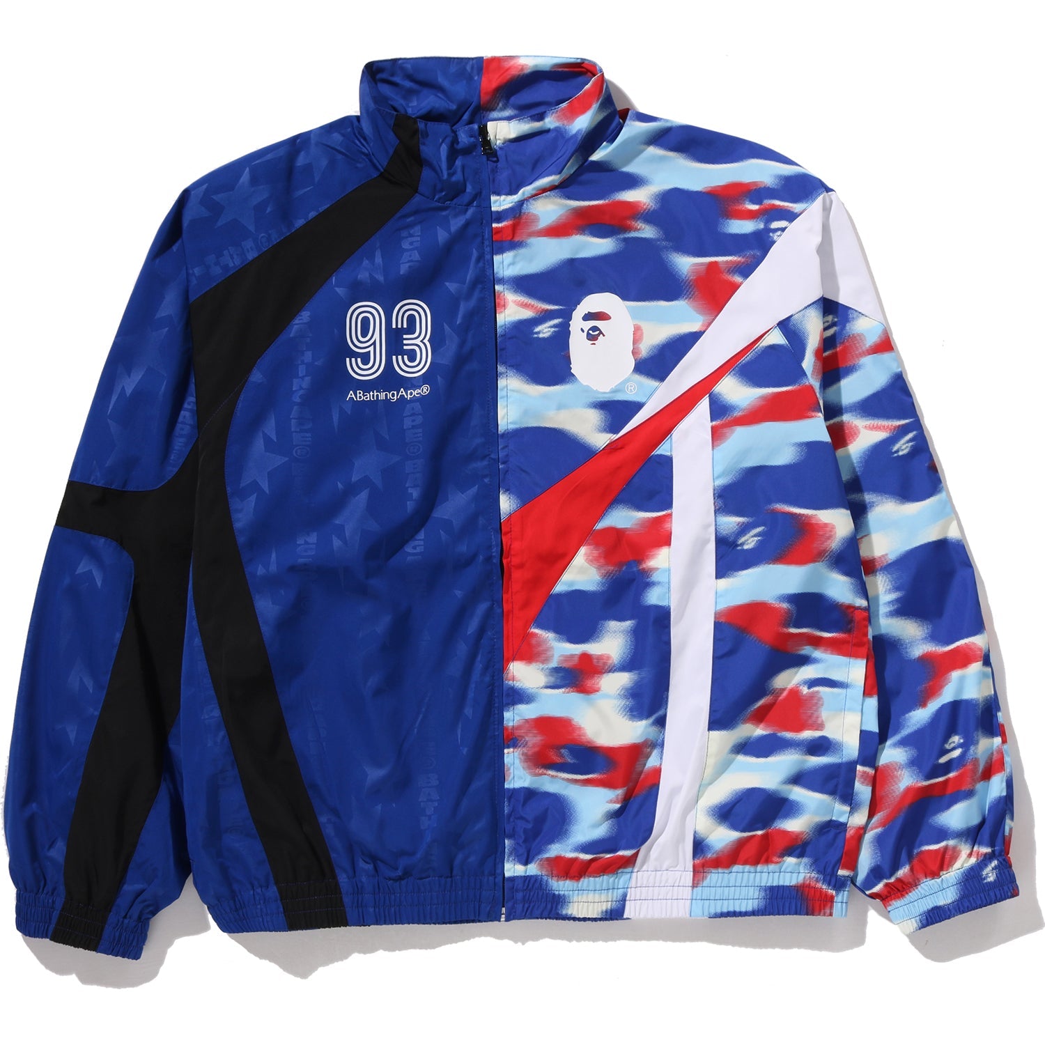 Split Stand Collar Track Jacket Mens A bathing ape – Гарантія оригінальності – боковий вид