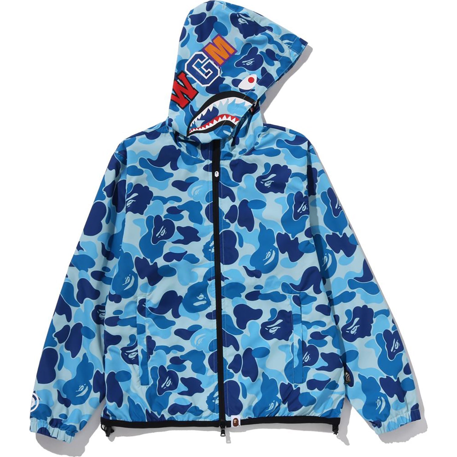 Abc Camo Shark Hoodie Jacket Ladies A bathing ape – Гарантія оригінальності – боковий вид