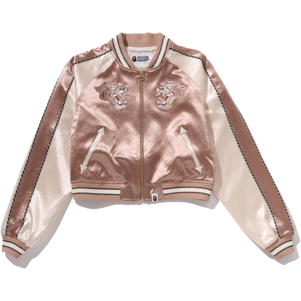 Оригінальна Multilogo Cropped Souvenir Jacket Ladies A bathing ape – боковий вид