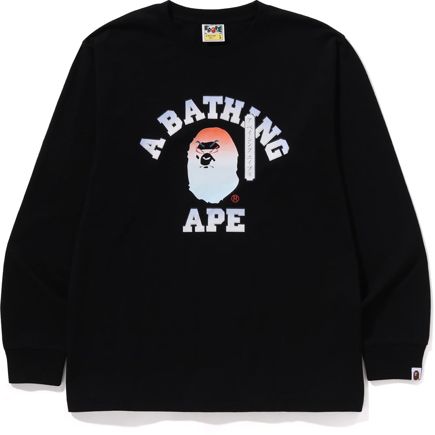 Kabuki Head Ls Tee Mens A bathing ape оригінал – Купити в Україні – боковий вид